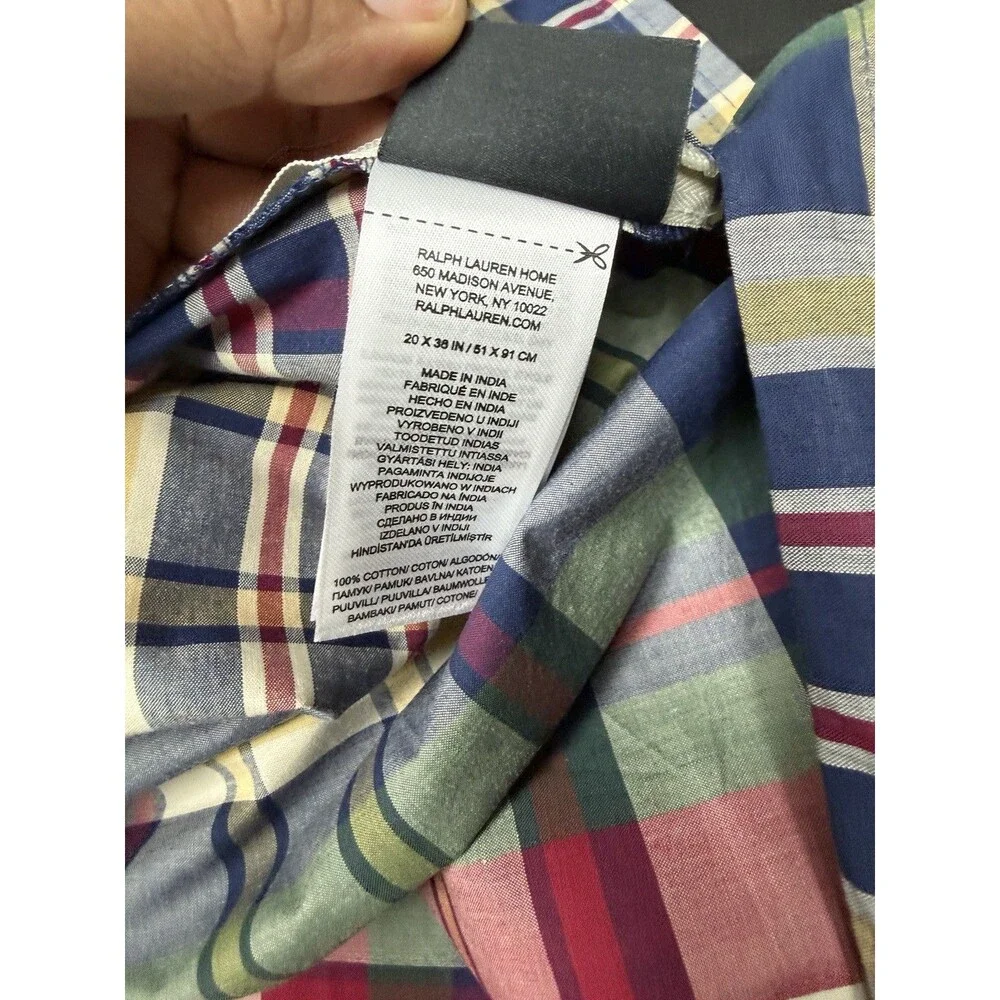Lauren Ralph Lauren Wilson Plaid King Duvet Cover + 2 King Shams